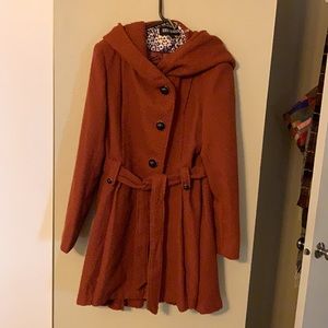 New Steve Madden red winter Coat sz16